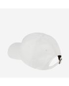 Casquette avec blason blanche