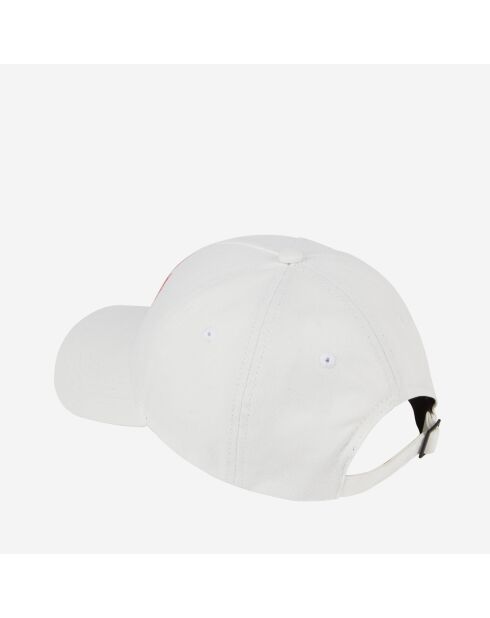 Casquette avec blason blanche