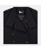Blouson style trench noir