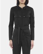 Combinaison The Kooples x Carolina Ritzler en laine mélangée noire