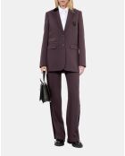 Veste tailleur 100% laine marron