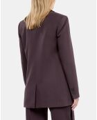 Veste tailleur 100% laine marron