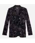 Veste tailleur en velours noire