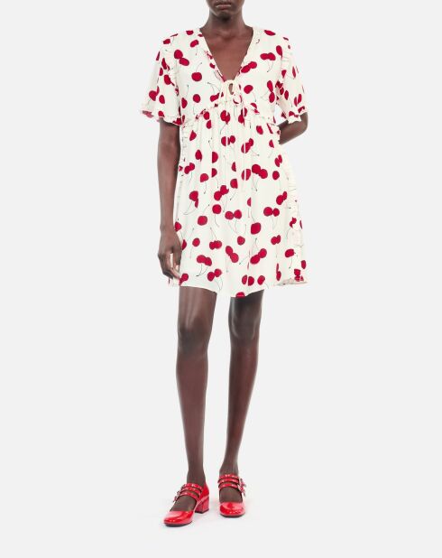 Babies en cuir avec boucles western rouges