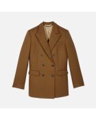 Veste tailleur 100% laine marron