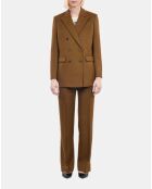 Veste tailleur 100% laine marron