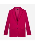 Veste tailleur 100% laine cerise