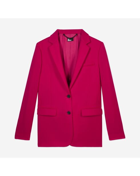 Veste tailleur 100% laine cerise