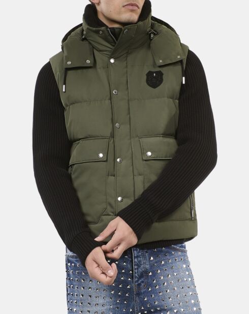 Doudoune sans manches kaki