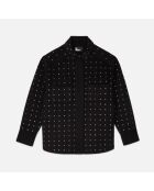 Blouson type surchemise avec studs noir