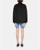 Blouson type surchemise avec studs noir