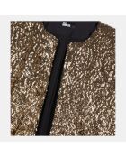 Veste courte à sequins dorés