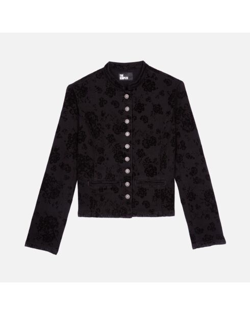 Veste en denim noire