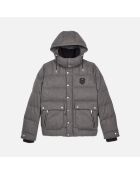 Doudoune   en flanelle gris clair