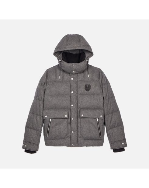 Doudoune   en flanelle gris clair