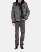 Doudoune   en flanelle gris clair