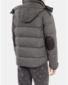 Doudoune   en flanelle gris clair