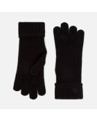 Gants en cachemire noirs