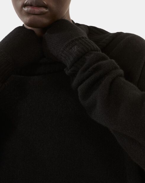 Gants en cachemire noirs
