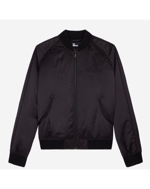 Blouson avec broderie Wild Tiger noir
