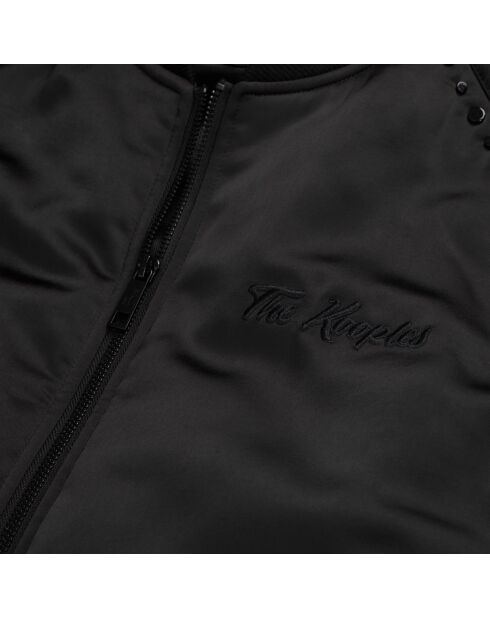 Blouson avec broderie Wild Tiger noir