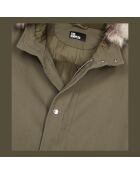 Parka à capuche kaki