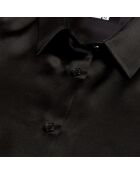 Chemise en soie noire