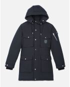 Parka à capuche noire