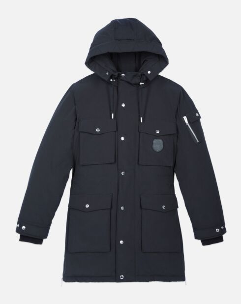 Parka à capuche noire