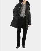 Parka à capuche noire