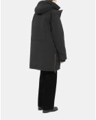 Parka à capuche noire