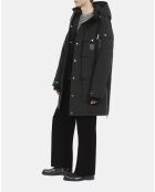 Parka à capuche noire