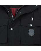 Parka à capuche noire