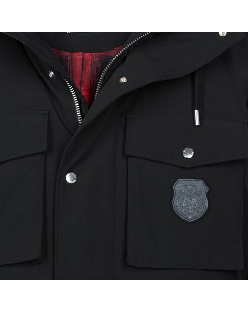 Parka à capuche noire