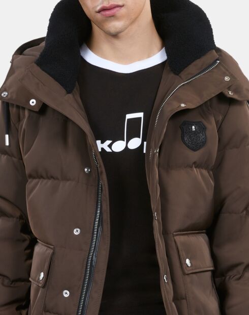 Doudoune Blason marron