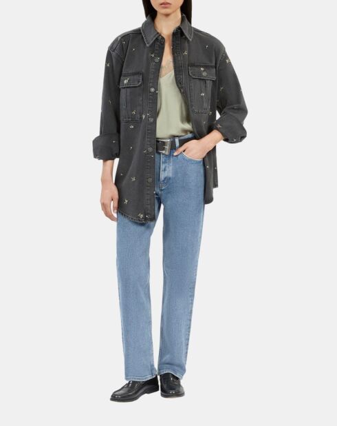 Surchemise en denim grise
