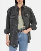 Surchemise en denim grise