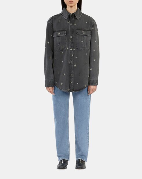 Surchemise en denim grise