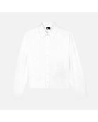 Chemise avec broderie Skull heart blanche