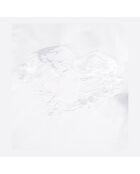 Chemise avec broderie Skull heart blanche