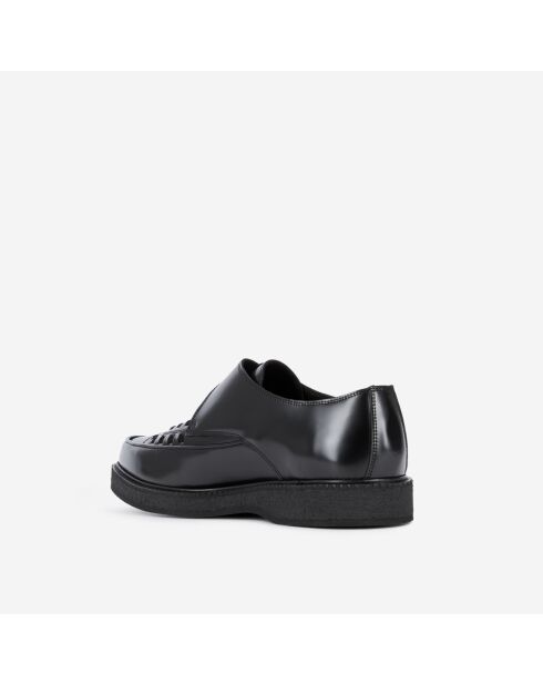 Derbies avec boucle en cuir noires