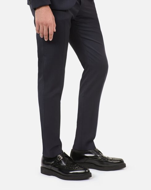 Derbies avec boucle en cuir noires