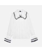 Chemise 100% soie blanche