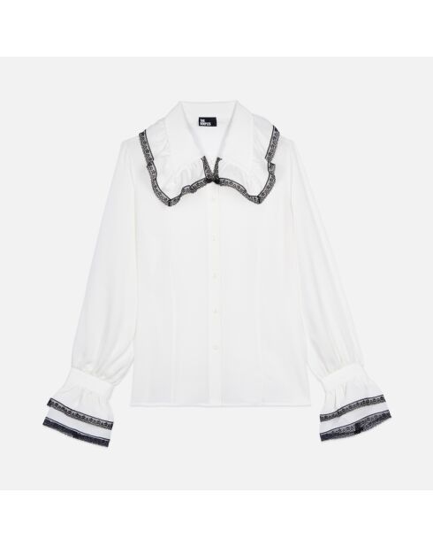 Chemise 100% soie blanche