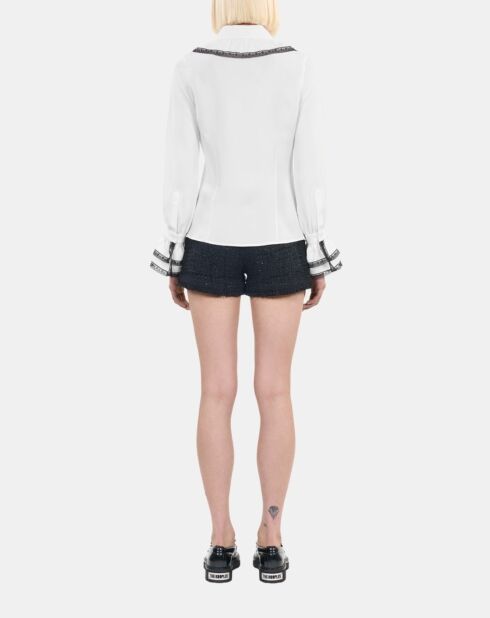 Chemise 100% soie blanche