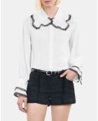 Chemise 100% soie blanche