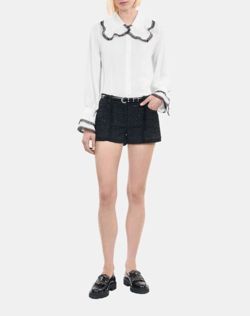 Chemise 100% soie blanche