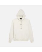 Sweatshirt à capuche Logo écru