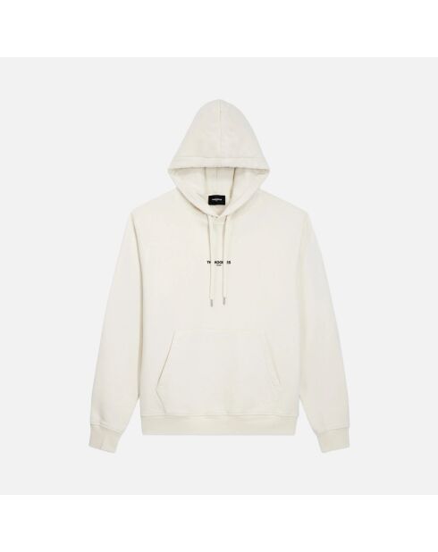Sweatshirt à capuche Logo écru
