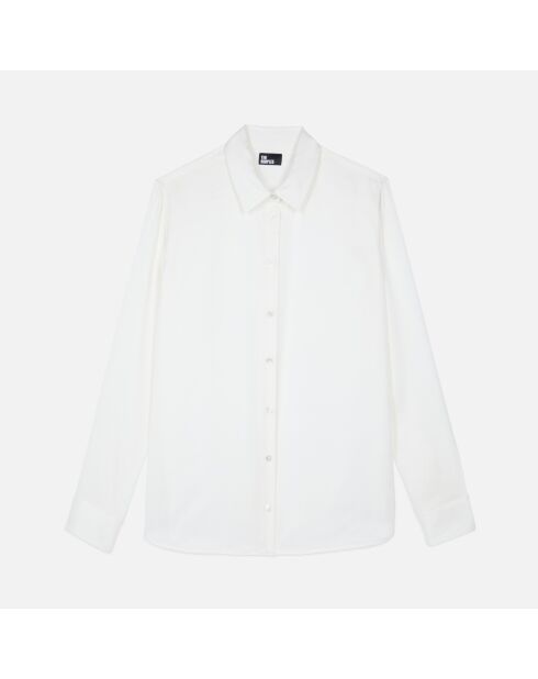 Chemise en soie blanche